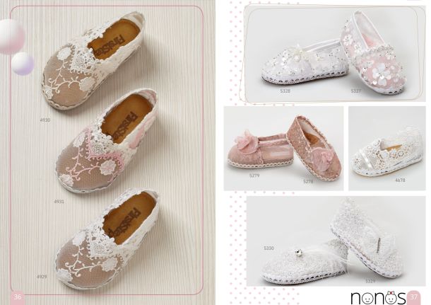 Παπούτσια βάπτισης για κορίτσια. Σελίδες 36-37