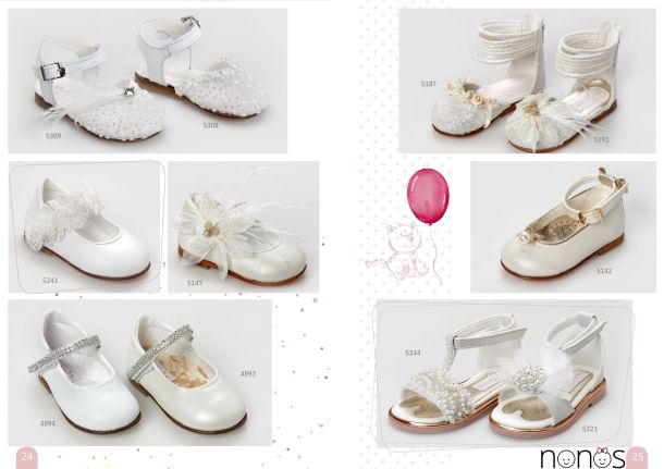 Παπούτσια βάπτισης για κορίτσια. Σελίδες 24-25