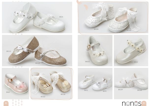 Παπούτσια βάπτισης bebe για κορίτσια. Σελίδες 82-83